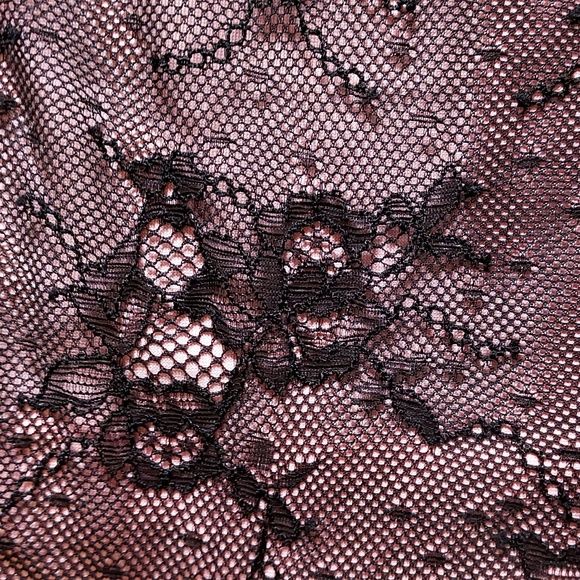 Dolls Kill dELiA*s NWT Pink & Black Floral Lace Patchwork Long Sleeve Top 3X - Picture 6 of 8